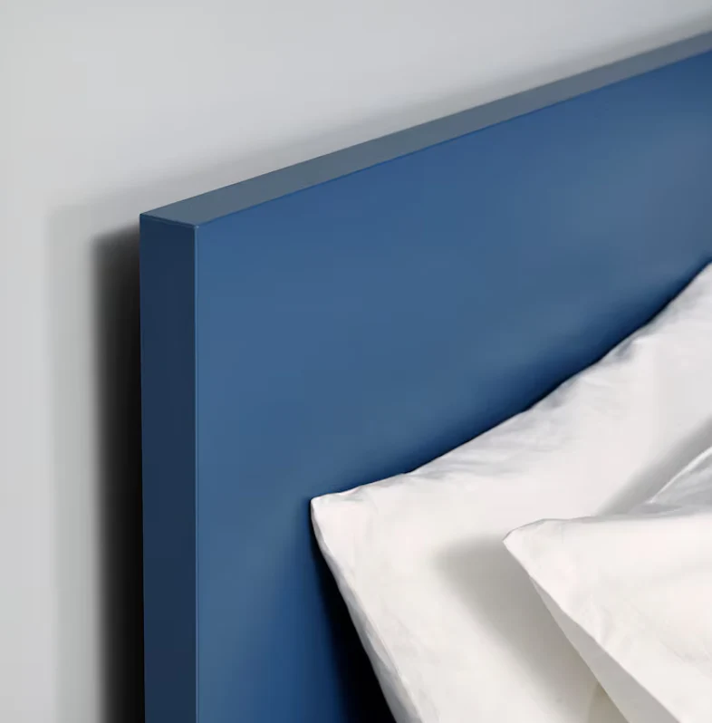 MALM Hoog Bedframe, Blauw, 160x200 cm