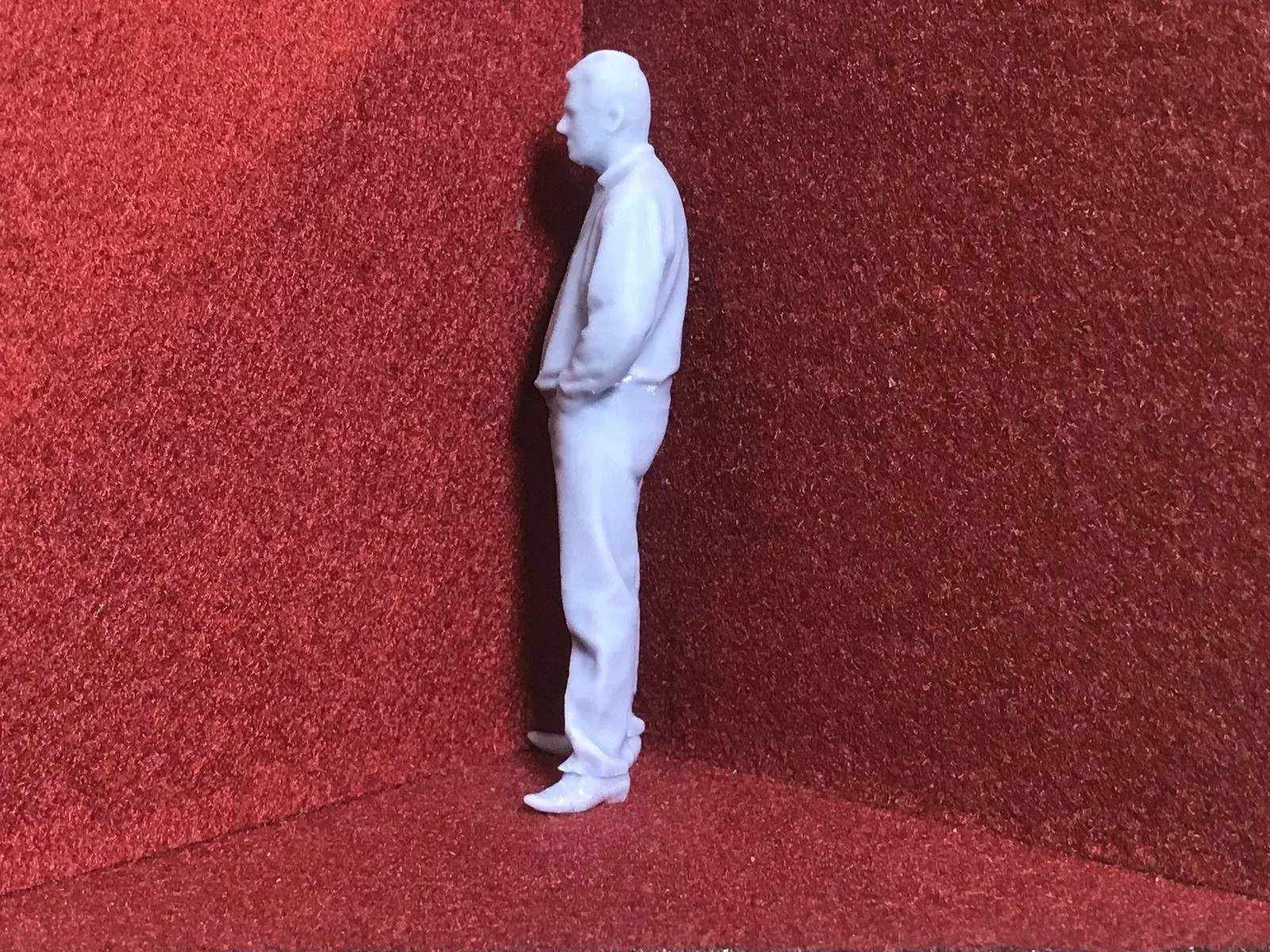 G-Scale figure with hands in pockets - 3D scan of a real person - M002  (GN15)