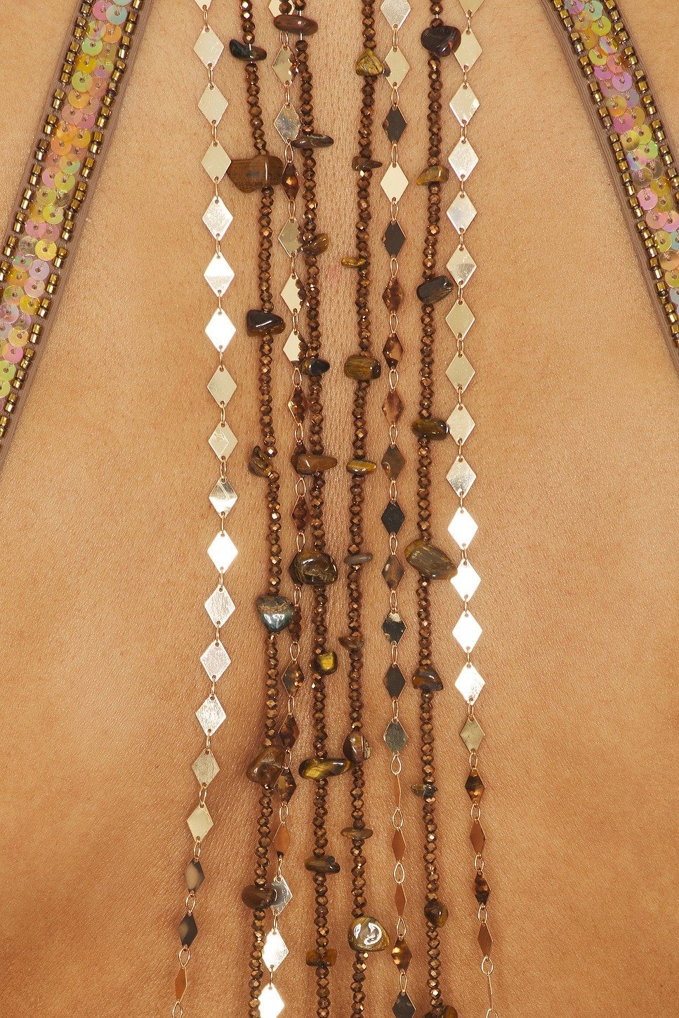 Jaded London Backless Embellished Mini Dress