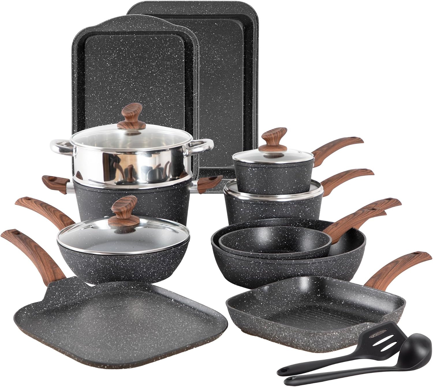 Kitchen Academy 17-delige inductie kookgerei set