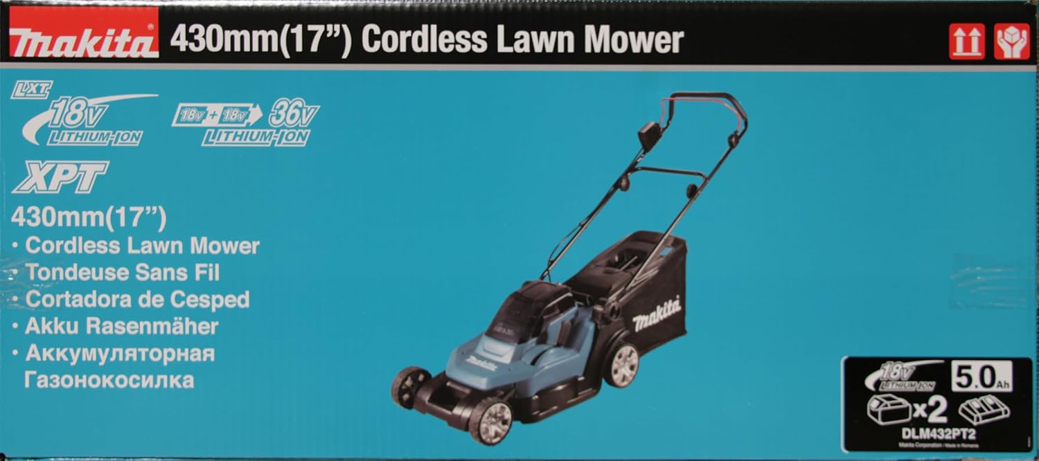 Makita DLM432Z Akku-Rasenmäher 2x18 V (ohne Akku, ohne Ladegerät)