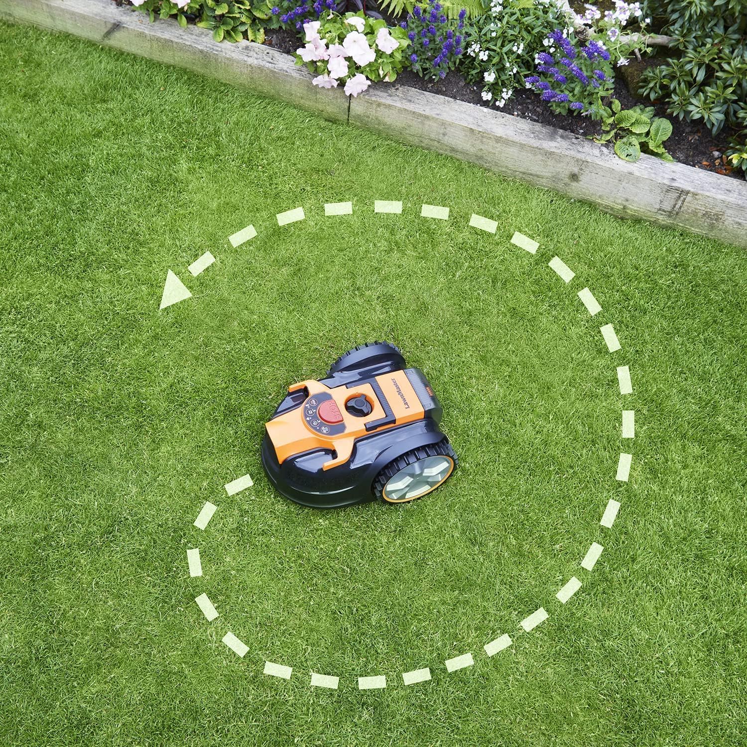 LawnMaster VBRM16 OcuMow Robotmaaier geschikt voor tot 100 m2 - Zelfrijdende robotmaaier met MX 24V 4.0Ah lithium-ionaccu Zonder draad