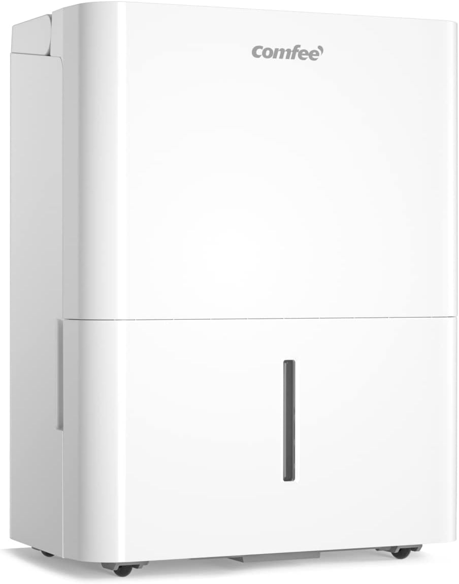 Comfee Luftentfeuchter, 30L/24h, Raumgröße ca. 180m³(80m²), Intelligenter Entfeuchtermodus, 24H Timer, Wassertank 3L, MDDP-30DEN7