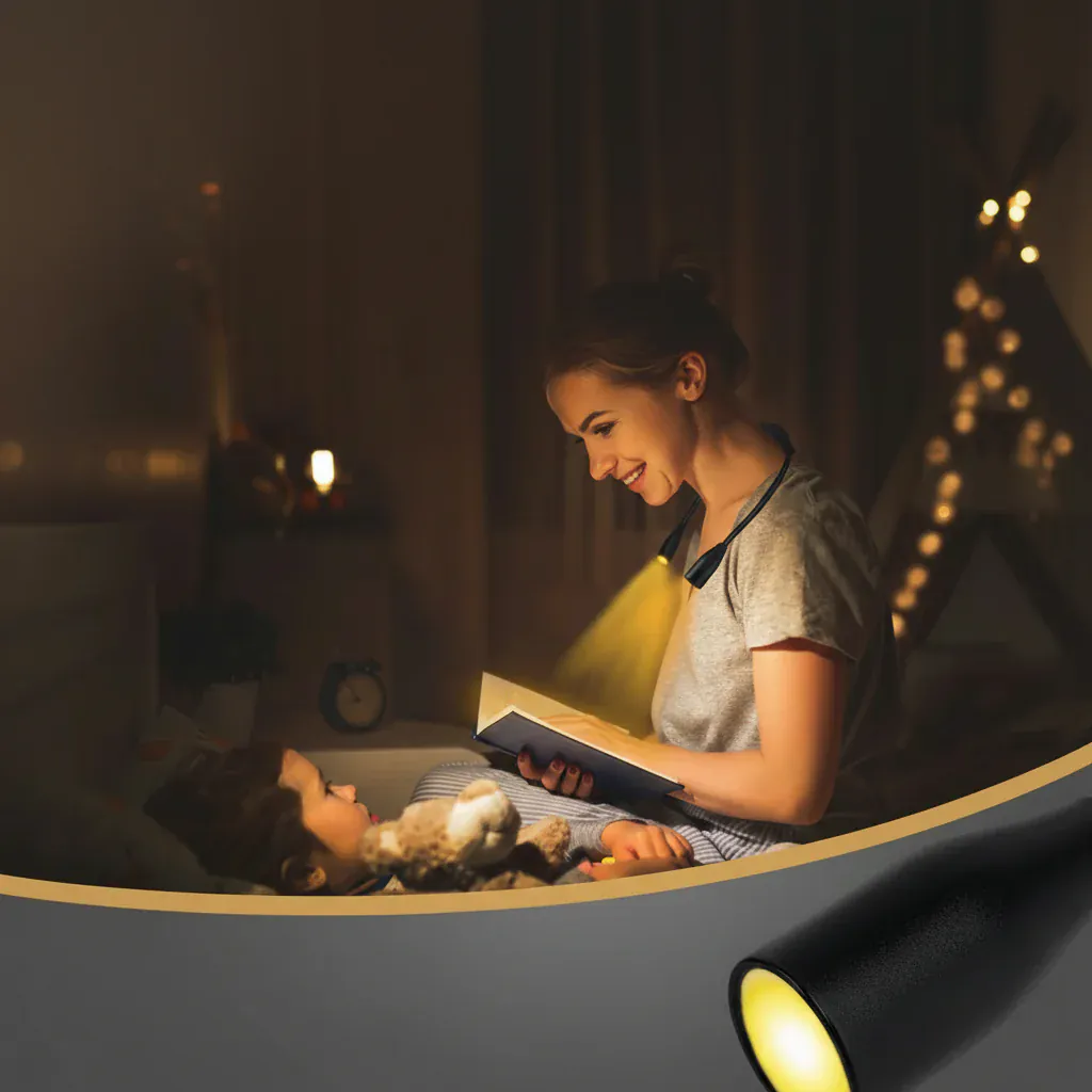 LumiFlex GlowNeck LED Neck Light | USB Rechargeable Hands-Free Reading Lamp