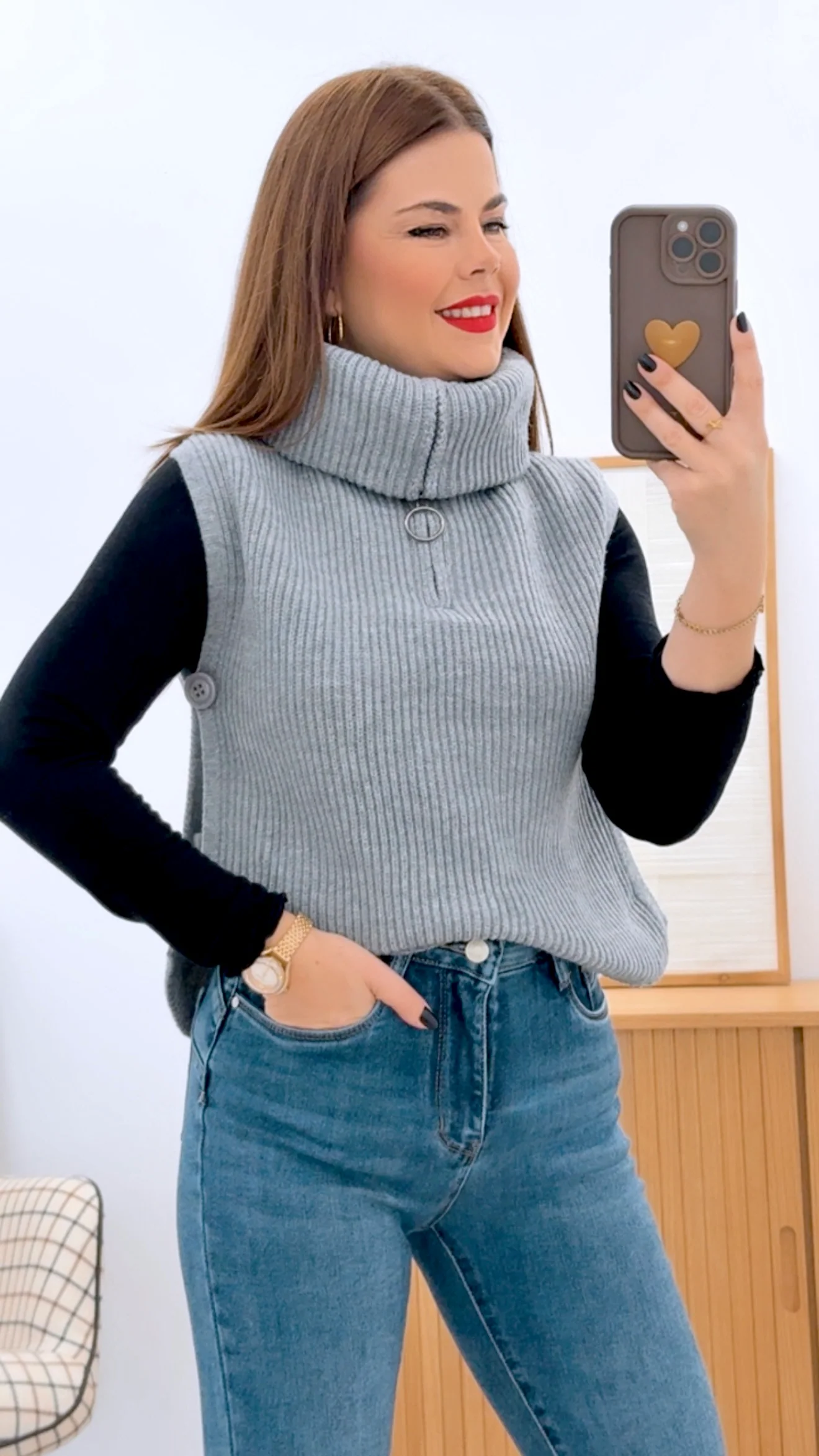 CHALECO CUELLO CREMALLERA