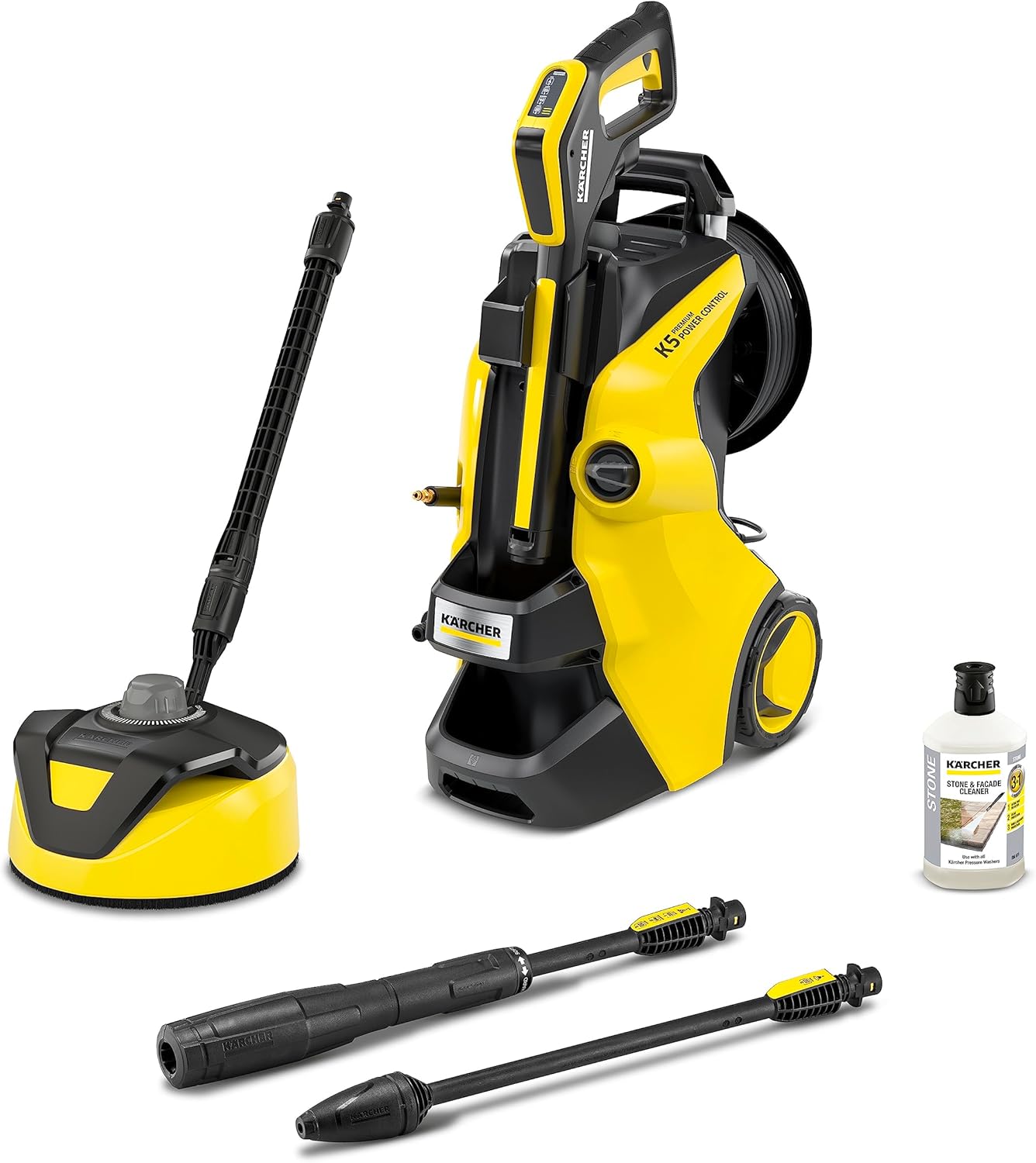 Krcher Hochdruckreiniger K 5 Compact, Druck: max. 145 bar, Durchfluss: max. 500 l/h, Flchenleistung: 40 m/h, Wasserfilter, Gewicht: 12 kg, Hochdruckschlauch und -pistole, Dreckfrser, Strahlrohr