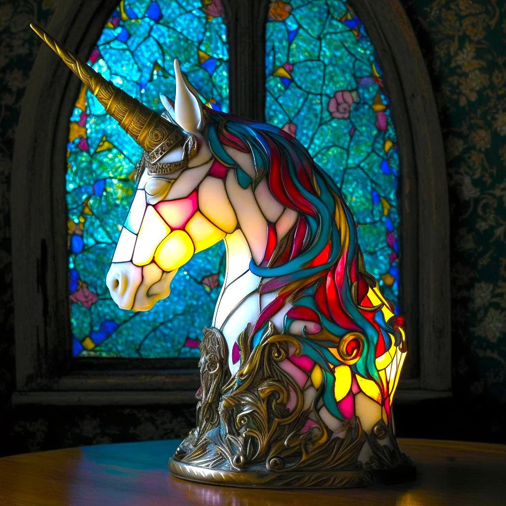Tischlampe im Tierdesign aus Glas