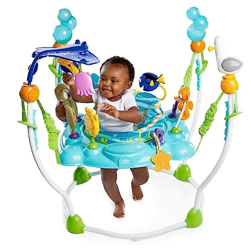 Bright Starts Disney Baby Finding Nemo Activity Center Jumper with Interactive Toys, 360�� Seat, Adjustable Positions