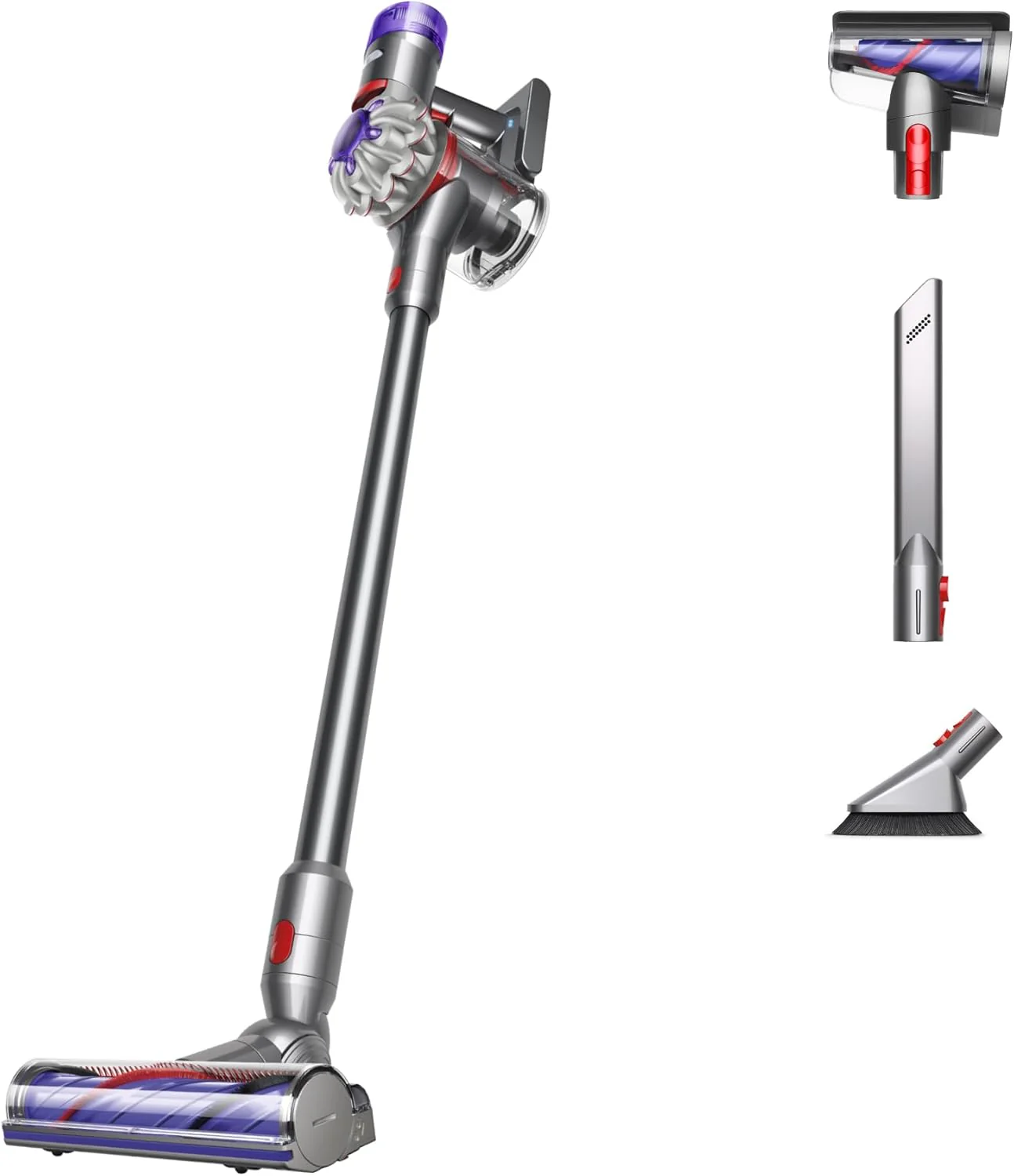 Dyson V8 Plus Cordless Vacuum. Cleans Hard Floors and Carpets. Detangles. Converts to Handheld. 115AW. 2 Power Modes. Up to 40 Minutes鹿