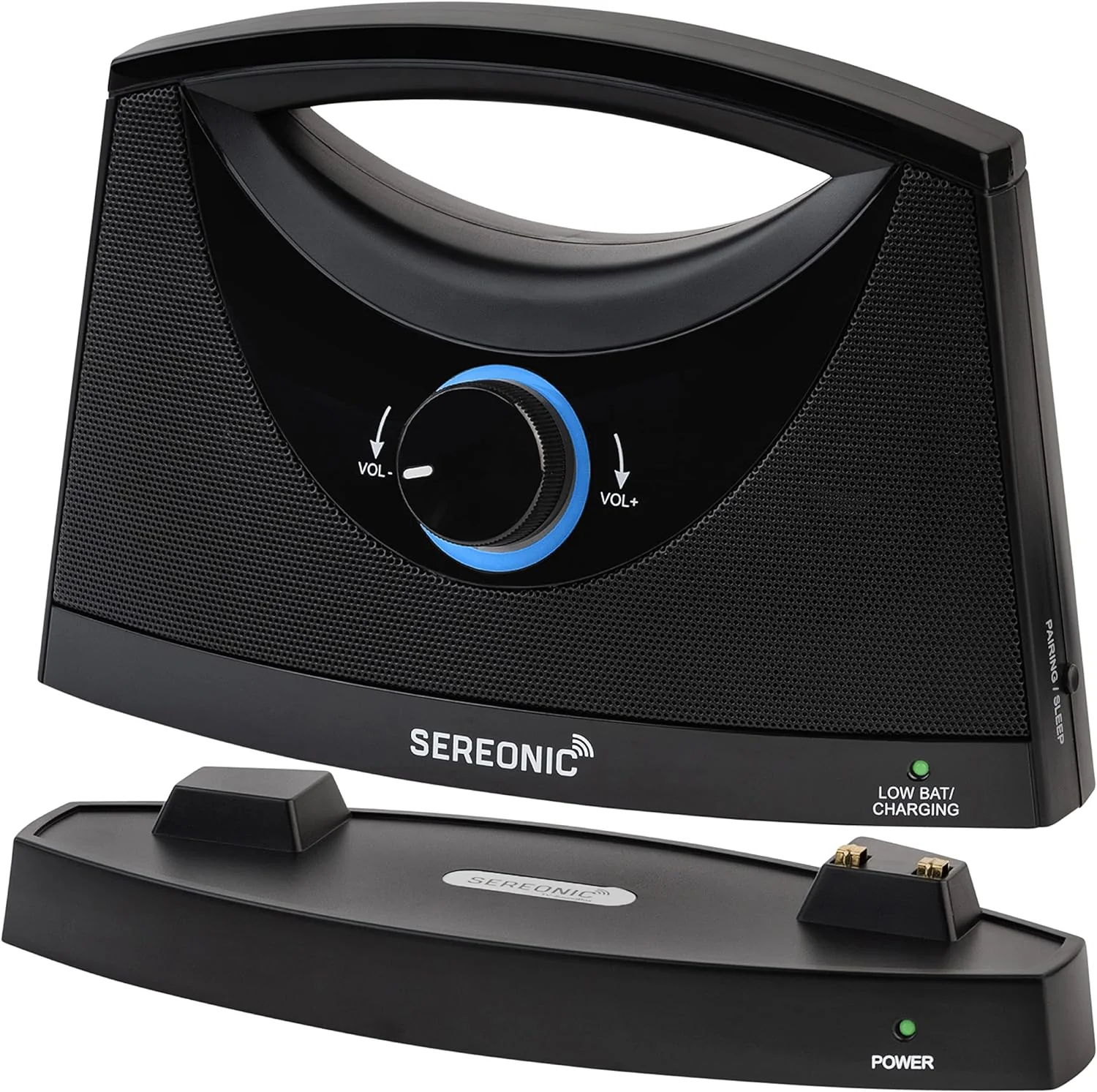 SEREONIC Draagbare Draadloze TV Luidsprekers voor Smart TV �C Ideale Luidspreker voor Televisies zonder Dreunend Geluid �C Draadloze TV Luidspreker voor Slechthorenden en Senioren �C Bereik 30 m