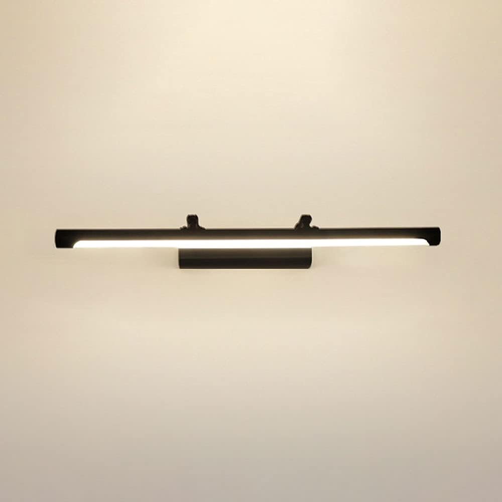 Spiegelschrank Frontleuchte Led Badezimmer-Spiegelleuchte, Innenraum Metall-Spiegelschrank Beleuchtung, Badspiegel-Lampe, Schminkspiegel Schrank Wandmontage Spiegelschrank-Leuchte/Black/M