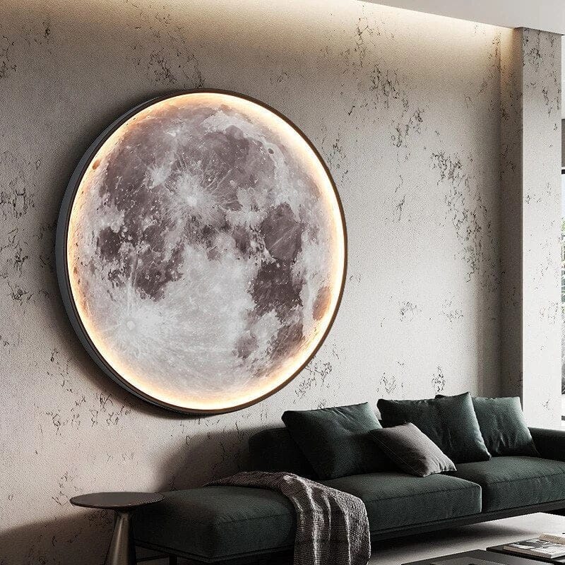 LunaGlow Orbital Moon Wall Lamp | LED Light with App & Remote Control