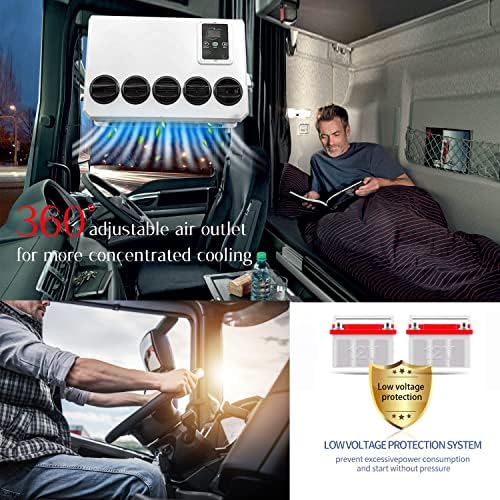 12 Volt DC RV Klimaanlage, energieeffizientes Split-System für Camper und Semi Truck Cab Cooling