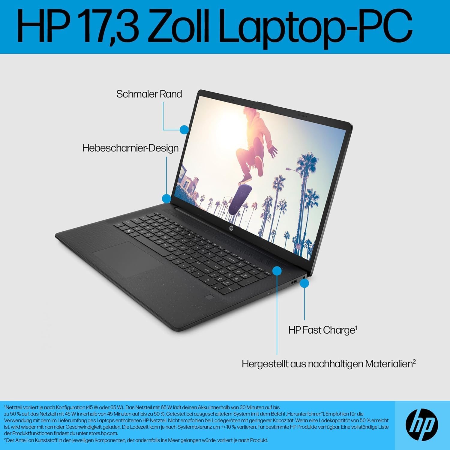 Laptop mit 17,3