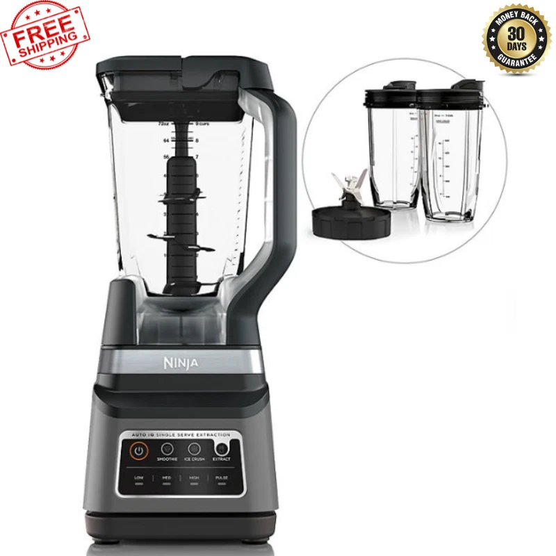 Ninja Professional Plus Blender DUO Auto-iQ 1400W met 2,1 liter kan + 2 bekers