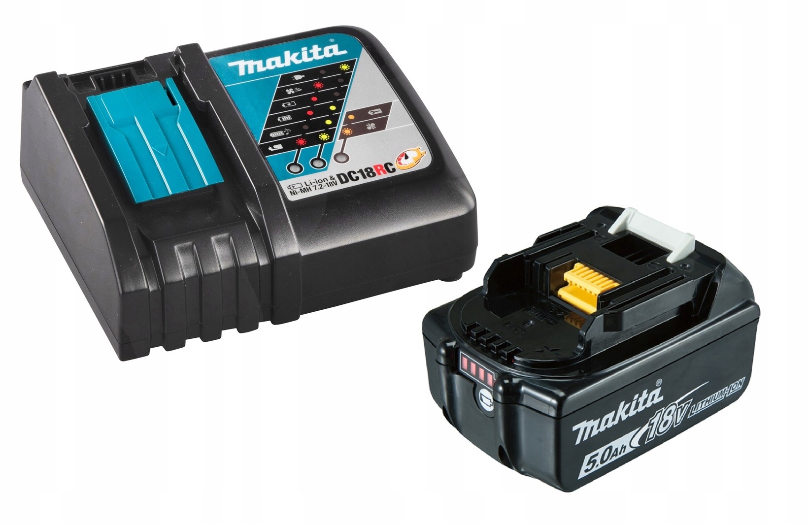 Akumulator Bateria MAKITA BL1850 18V 5Ah + szybka Ładowarka DC18RC ORGINAŁ