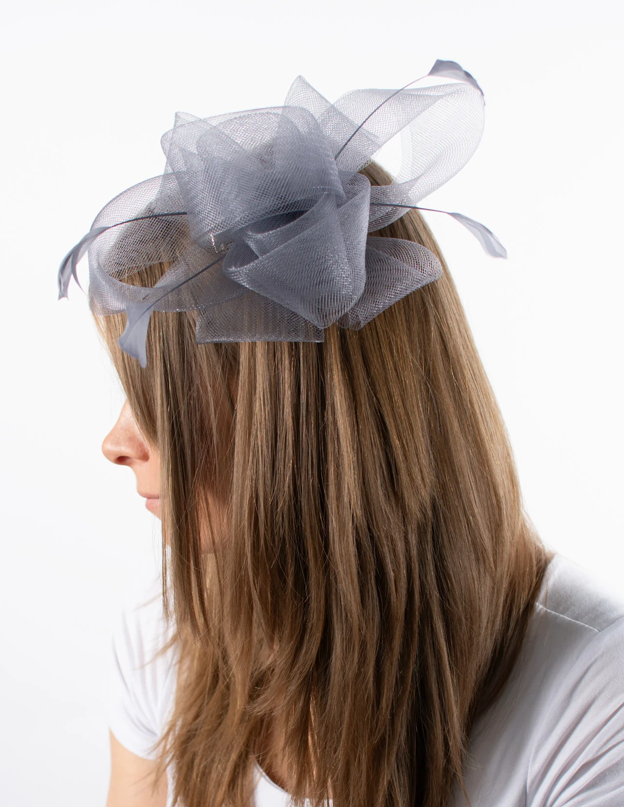 Fascinator | Large Loop | Mid Grey