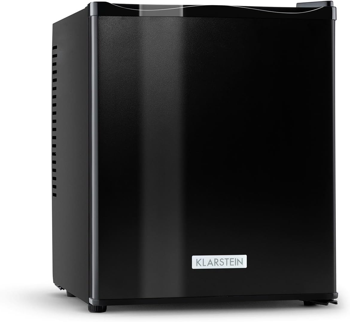 KLARSTEIN Mini Frigo de Chambre de 30L pour Snacks et Boissons, Petit Frigo Top Silencieux, Mini Bar, Petit Réfrigérateur Camping, Mini Frigo Cosmetique, Refrigerateur avec Étagères Réglables, 5-15°C