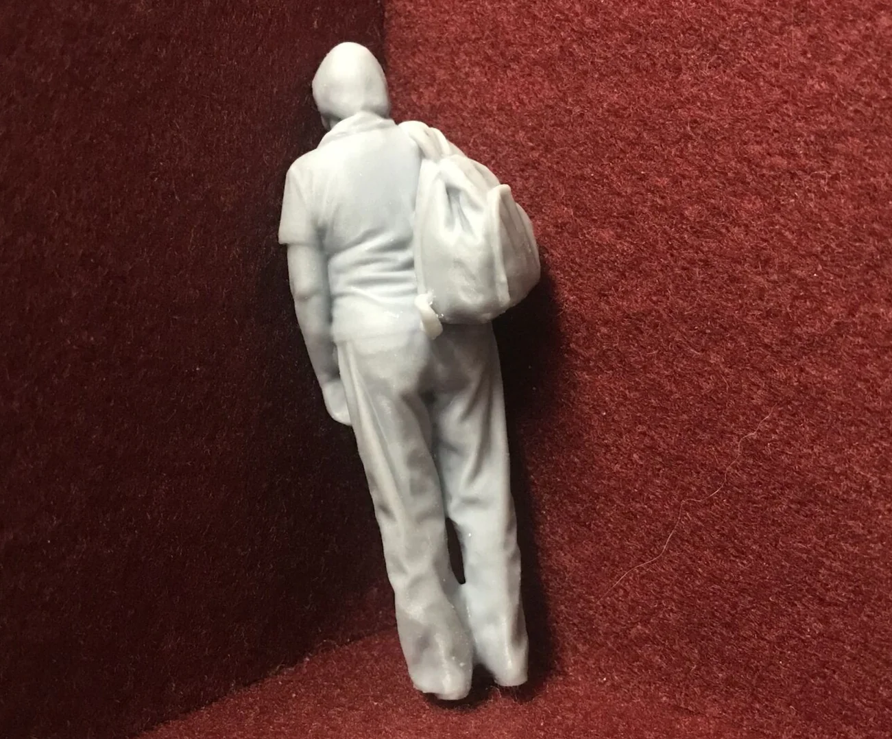 G-Scale figure - Woman with backpack 3D scan of a real person - F006 (also GN15)