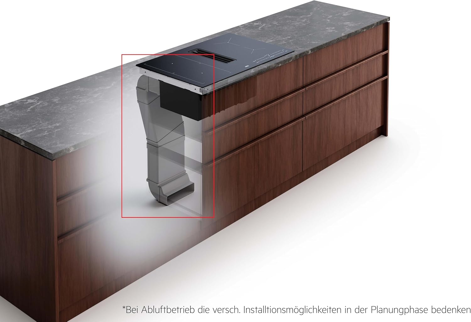 AEG Induktionskochfeld autark 80cm mit Dunstabzug / Made in Germany / 4 Flex-Kochzonen mit Bridge (Kombination 2er Zonen) / Auto-Funktion des Dunstabzugs / Aktivkohlefilter / COLI84COXB