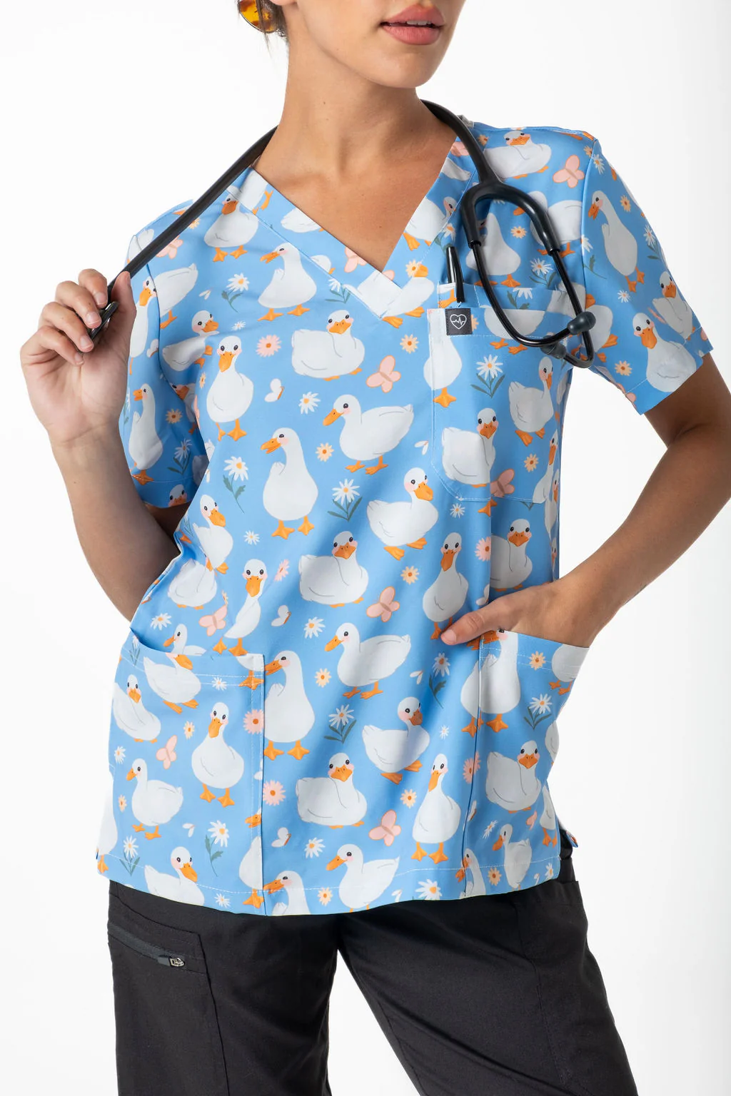 Waddle Ducks Scrub Top