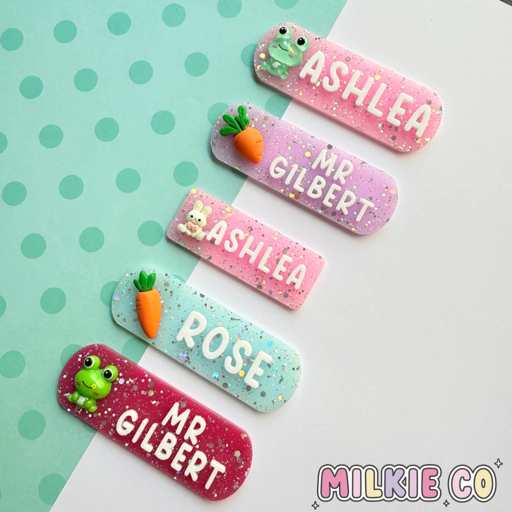 Bunny Character Name Badges