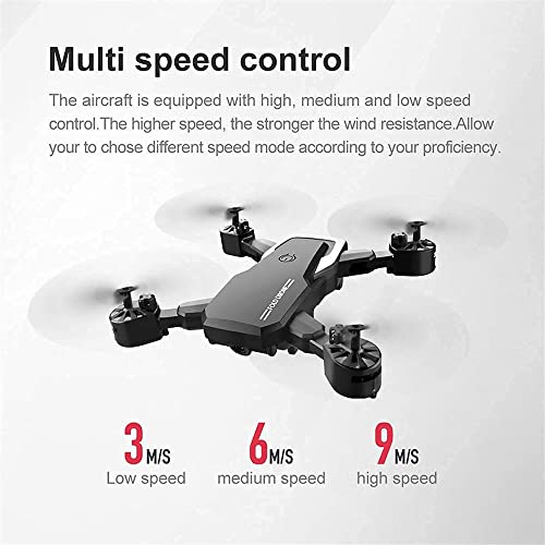 RFZHANZ Rc Droni Pieghevoli con videocamera 4K HD per Adulti Quadricottero RC WiFi FPV Video Live Altitude Hold modalità Senza Testa Decollo a Una Chiave per Bambini o Principianti : Giochi e giocattoli