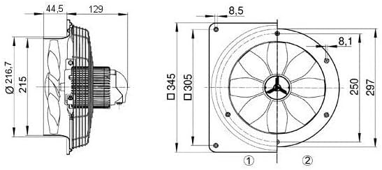 Maico EZQ20/4E Axial-Wandventilator