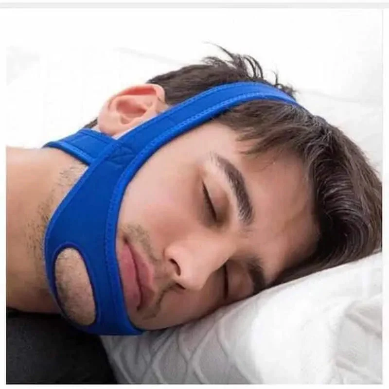 Anti Schnarch Kinnband verstellbar | Weiches Neopren Schnarchstopper Band für erholsamen Schlaf und ruhige Nasenatmung ohne