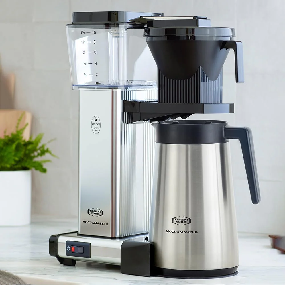 Moccamaster KBGT, filterkoffiezetapparaat met thermoskan, filterkoffiezetapparaat, Off-White, 1.25L