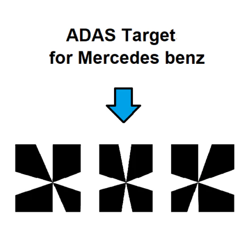 Mercedes benz rear ADAS calibration target mat-DIGITAL PATTERN ONLY