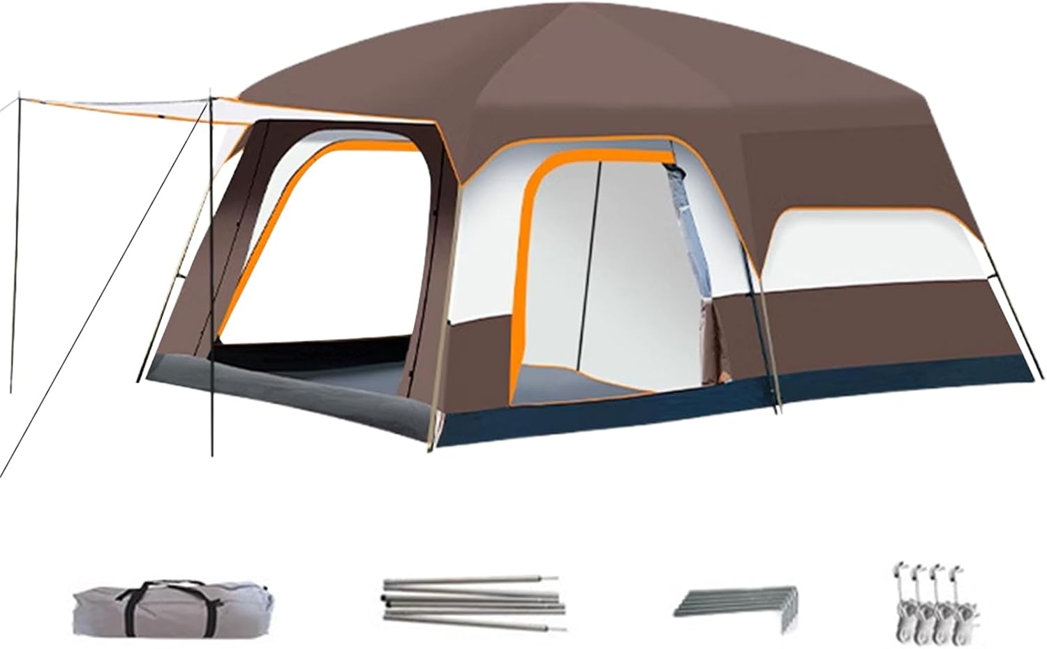 Camping Zelt, Outdoor Shelter, 122,05 x 82,68 x 70,87 Zoll, Cabin Adventure Zelt, tragbares Hiking Dome, geräumige Reise für Picknick, Sleepovers, Trekking, Festivals, Backyard