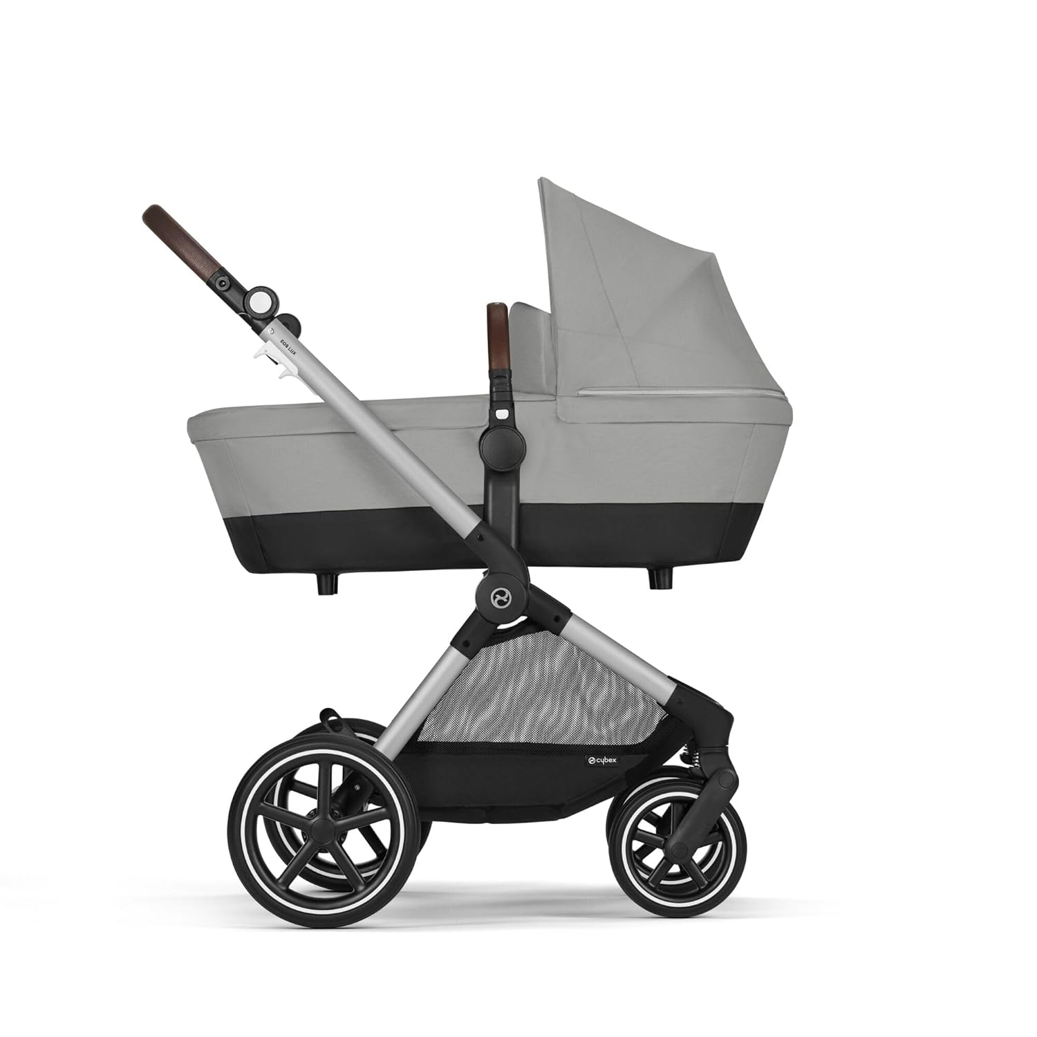 CYBEX Gold Kinderwagen EOS Lux 2-in-1, Reisesystem, Ab Geburt bis 22 kg (ca. 4 Jahre), Moon Black