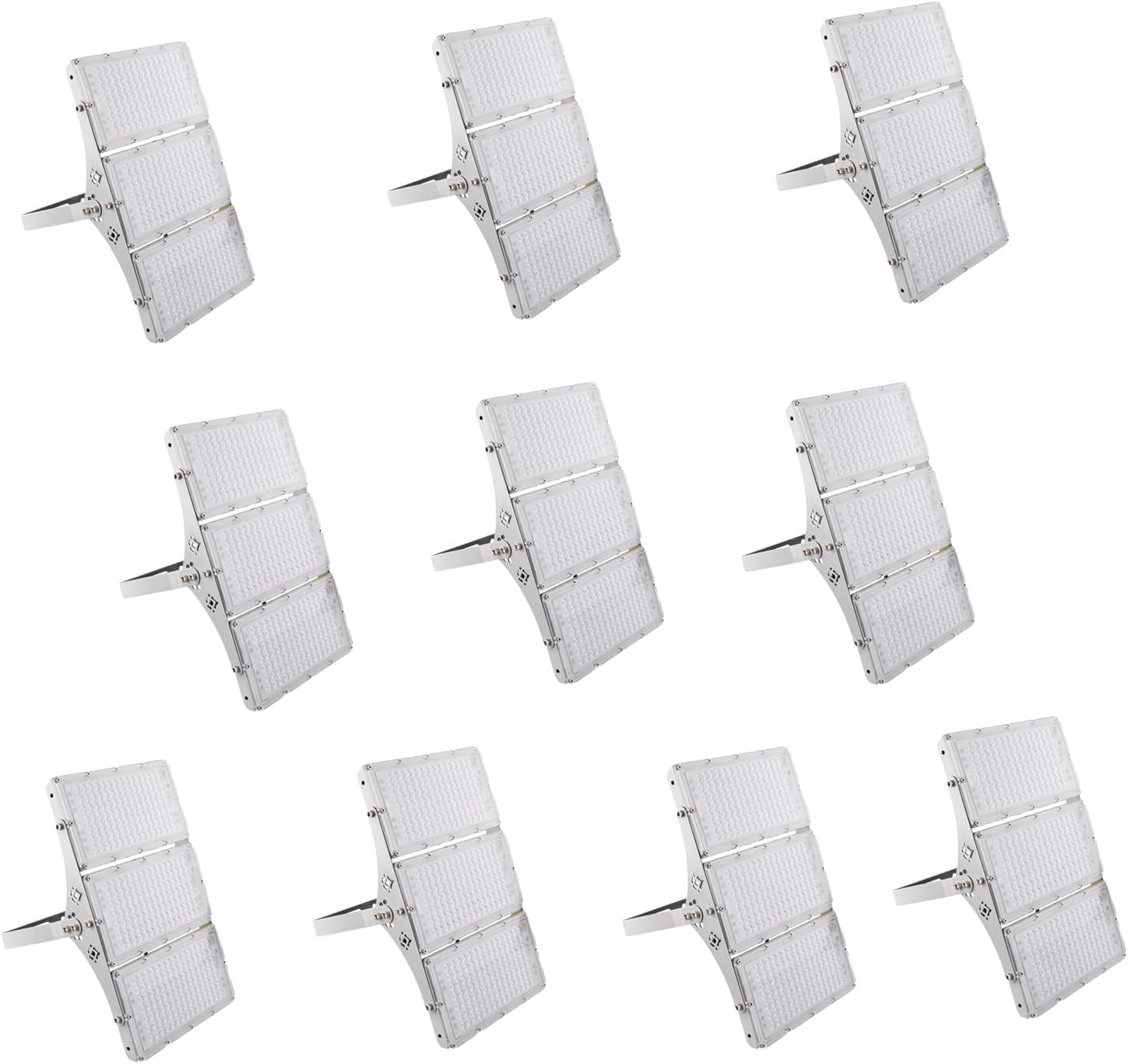 Sararoom 10 Pack LED Strahler Außen 300W led lampe Scheinwerfer Flutlicht Superhell Kaltweiß 30000LM IP66 Wasserdicht mit 180°Rotations für Garten Garage Sportplatz