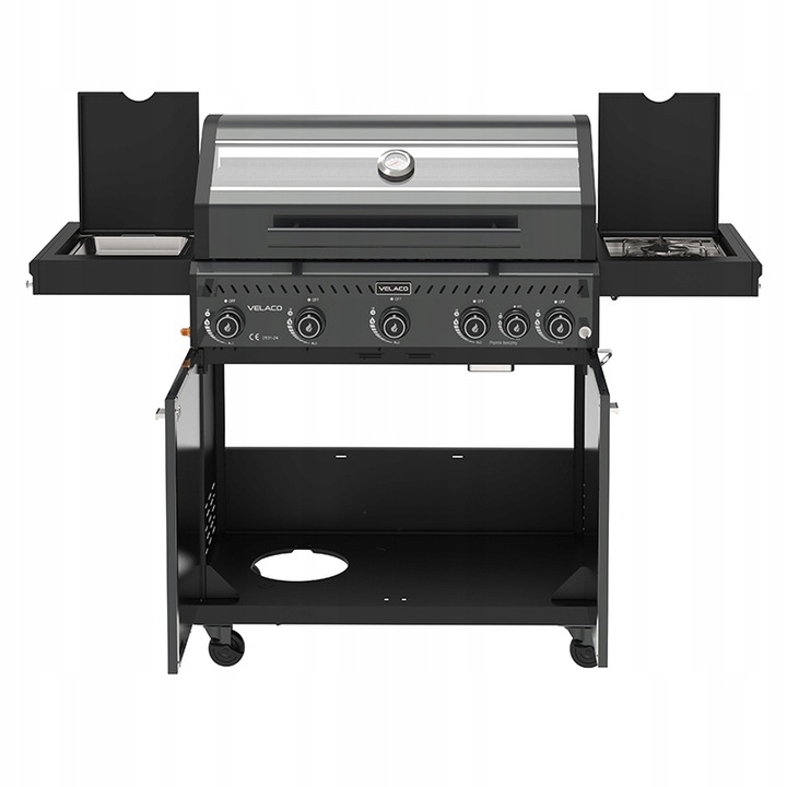 GRILL GAZOWY OGRODOWY ZEUS-D RUSZT ŻELIWNY 17,5 KW + POKROWIEC