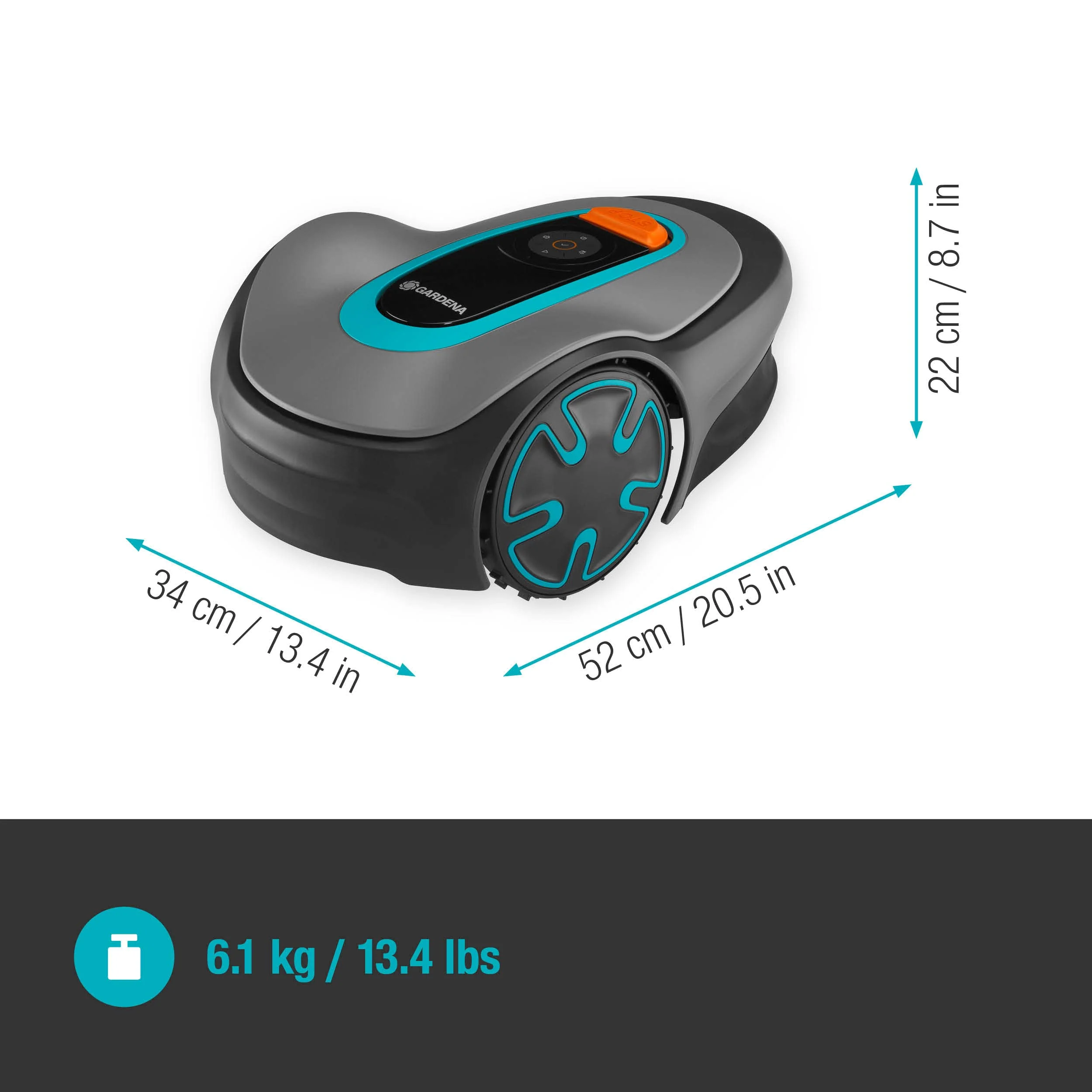 2025 Gardena M?hroboter SILENO minimo 350 m2: Intelligente Robotmaaier met Optimale Connectiviteit, Programmeerbaar via Gardena Bluetooth App (15208-47)