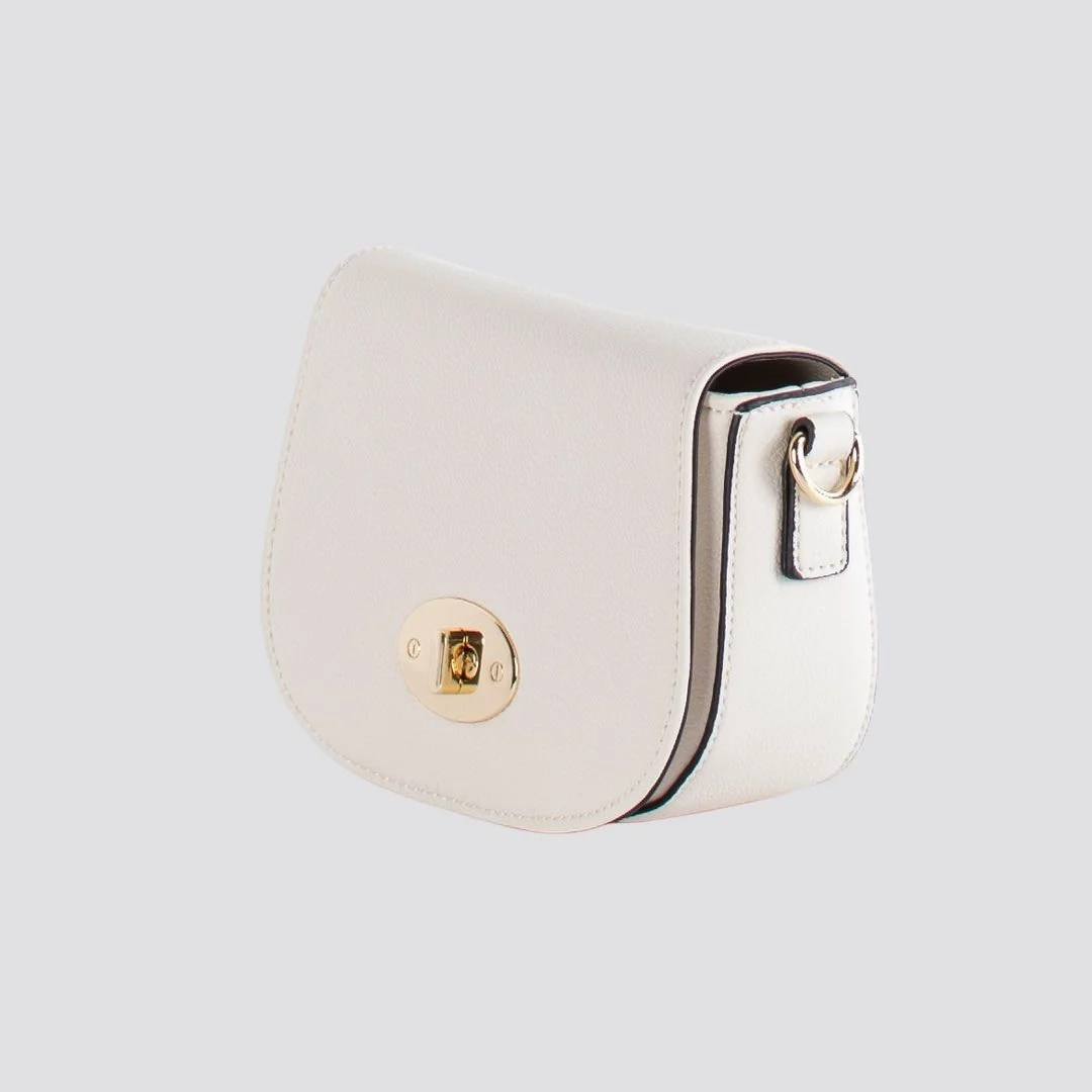 Mini Satchel Crossbody Bag | Beige