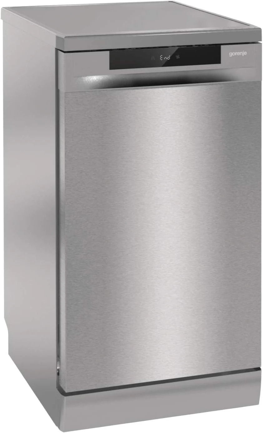 Gorenje GS 541D10 X Freistehender Geschirrsp��ler / SuperSilent / 11 Ma?gedecke / 5 Programme / Programmanzeige / TotalDry / Silber, 45 cm breit