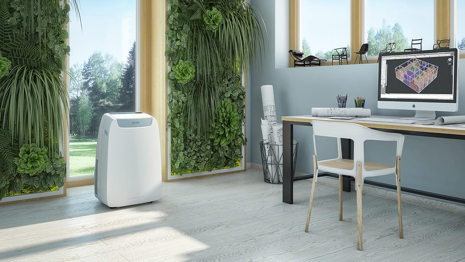 Olimpia Splendid, Dolceclima Air Pro A++ Wifi, TragbarerKlimaanlage 9.000 BTU/h, Klasse A++, Leistung 2,4 kW, Funktionen Kühlen, Entfeuchtung, Belüftung, IntegriertesWifi