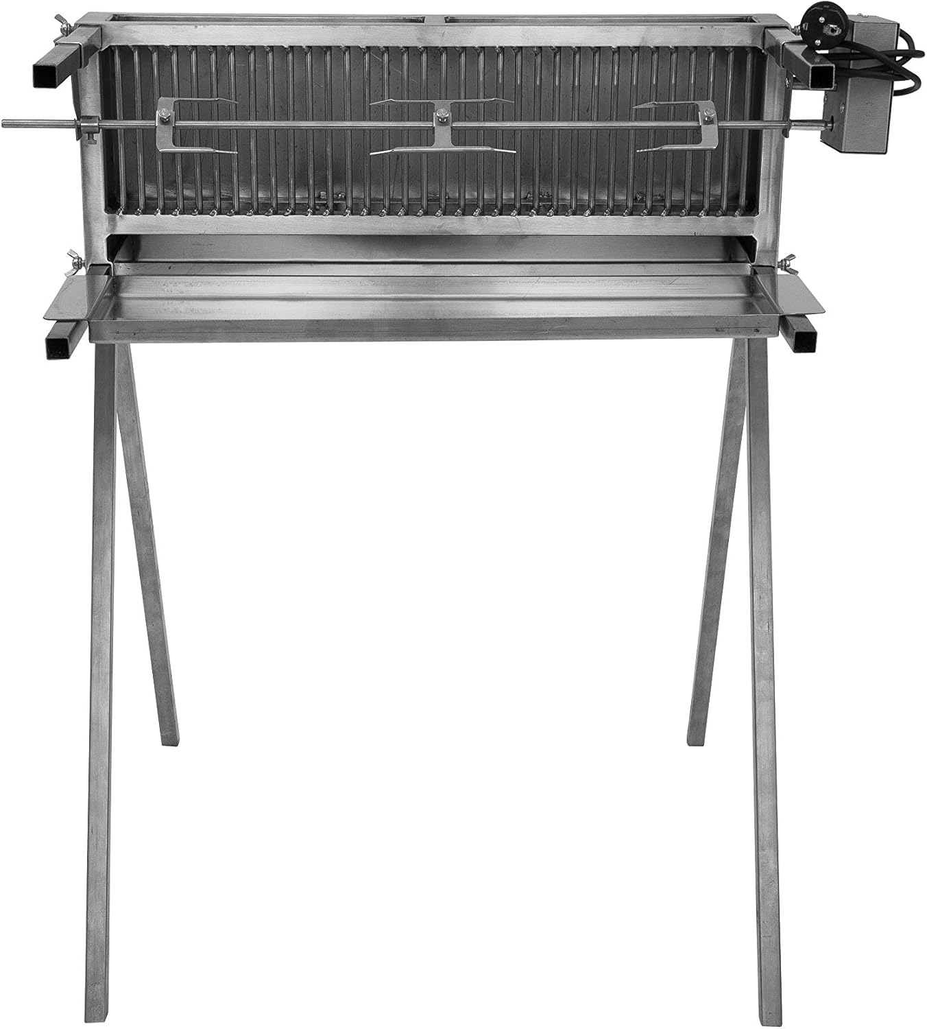 Schneider Grillgeräte 66 für Hähnchen, Rollbraten oder als Spießgrill 16b silber/edelstahl