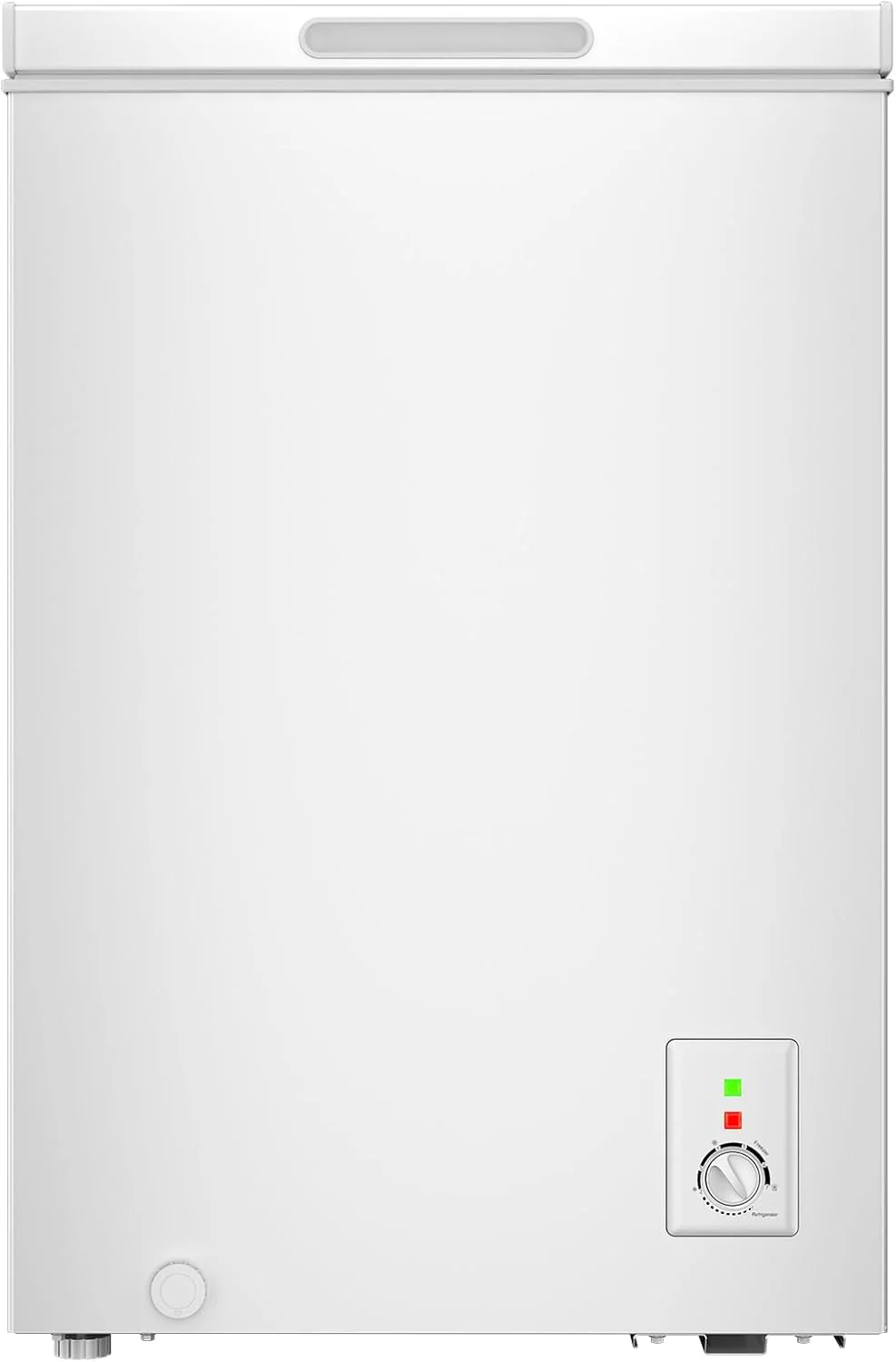 CHiQ FCF98DE Vrieskist 99 L, 54,5 x 47,6 x 83,5 cm, 4-sterrenvriezer, Thermostaatregeling, Draadmand, Balancerende deur, Stil, Wit