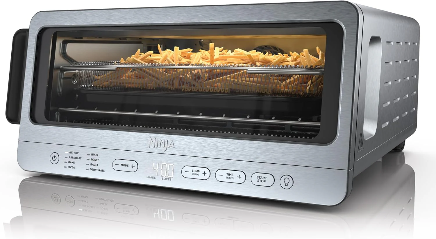 Ninja Flip Toaster Oven&Air Fryer. 8-in-1 Functionality. Flip Up&Away Capability for Storage Space