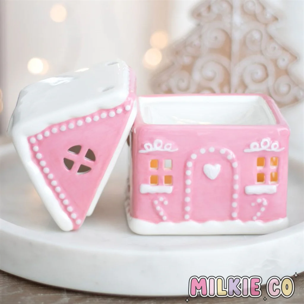 Pink Gingerbread House Wax Melt Burner