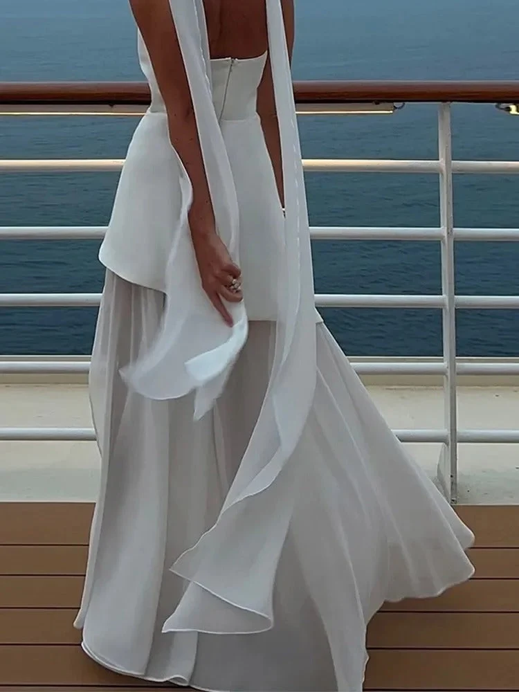 Maxikleid f��r Damen mit Schlitz
