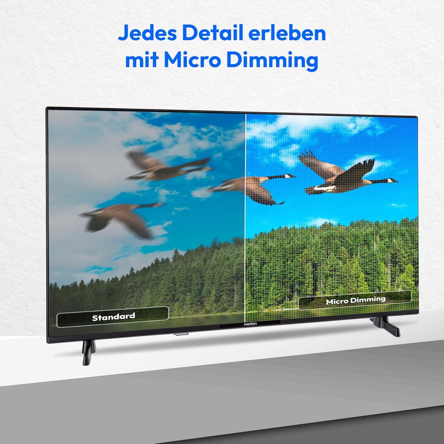 MEDION 100,3 cm (40 Zoll) Full HD Fernseher (Android TV, Smart TV, HDR, Prime Video, PVR, Bluetooth, MD 840100)