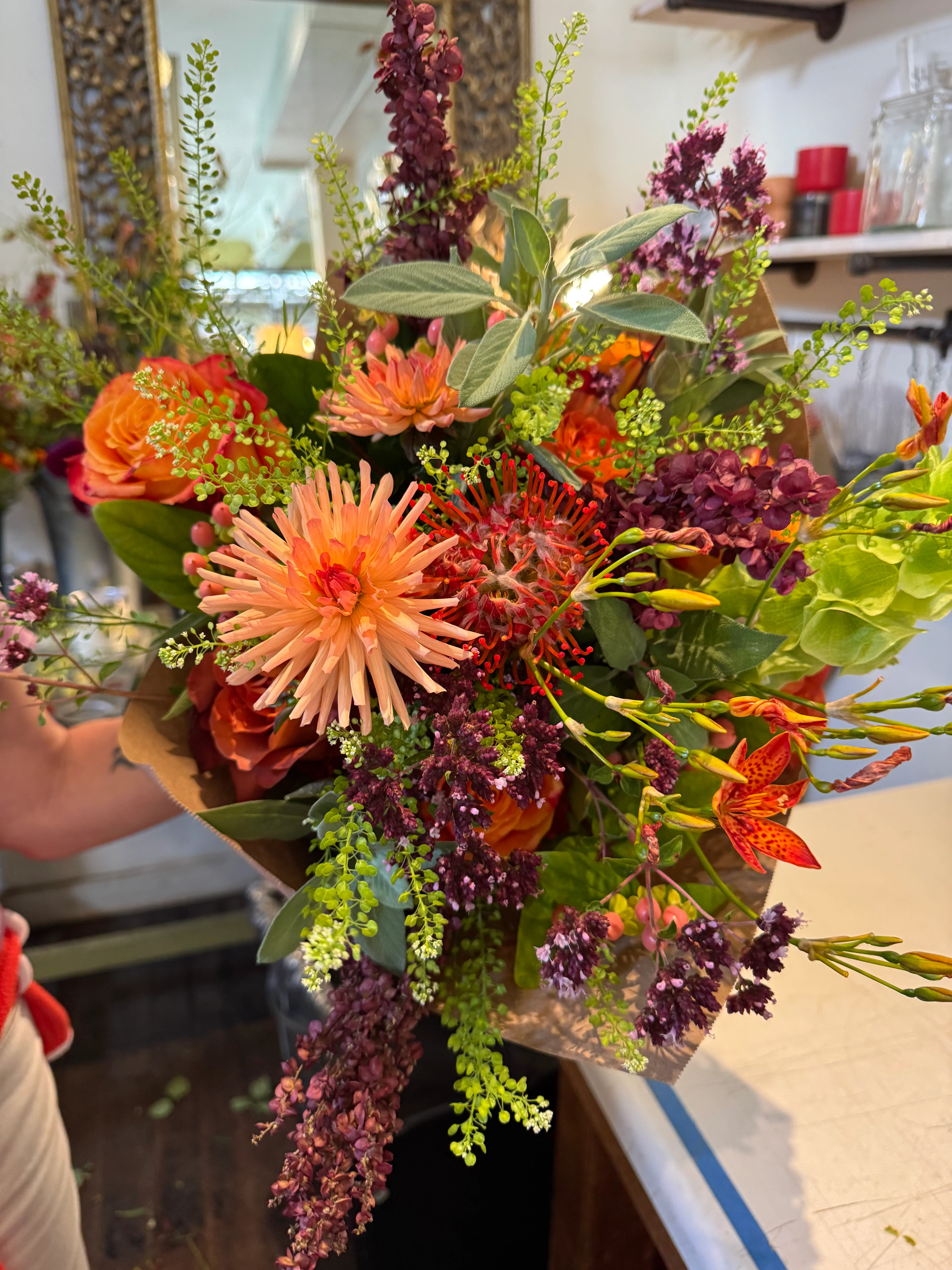 Designer's Choice Wrapped Seasonal Market Bouquet