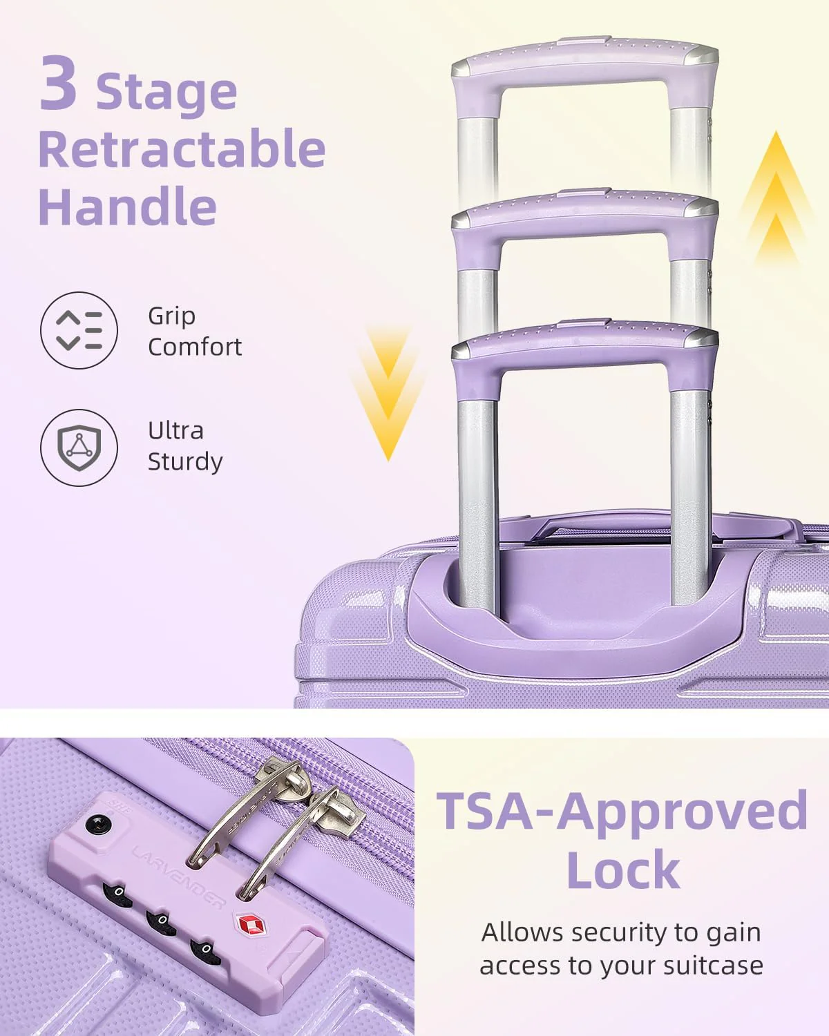 6-piece luggage set, expandable hardshell suitcase set with spinner wheels, lightweight rolling luggage set