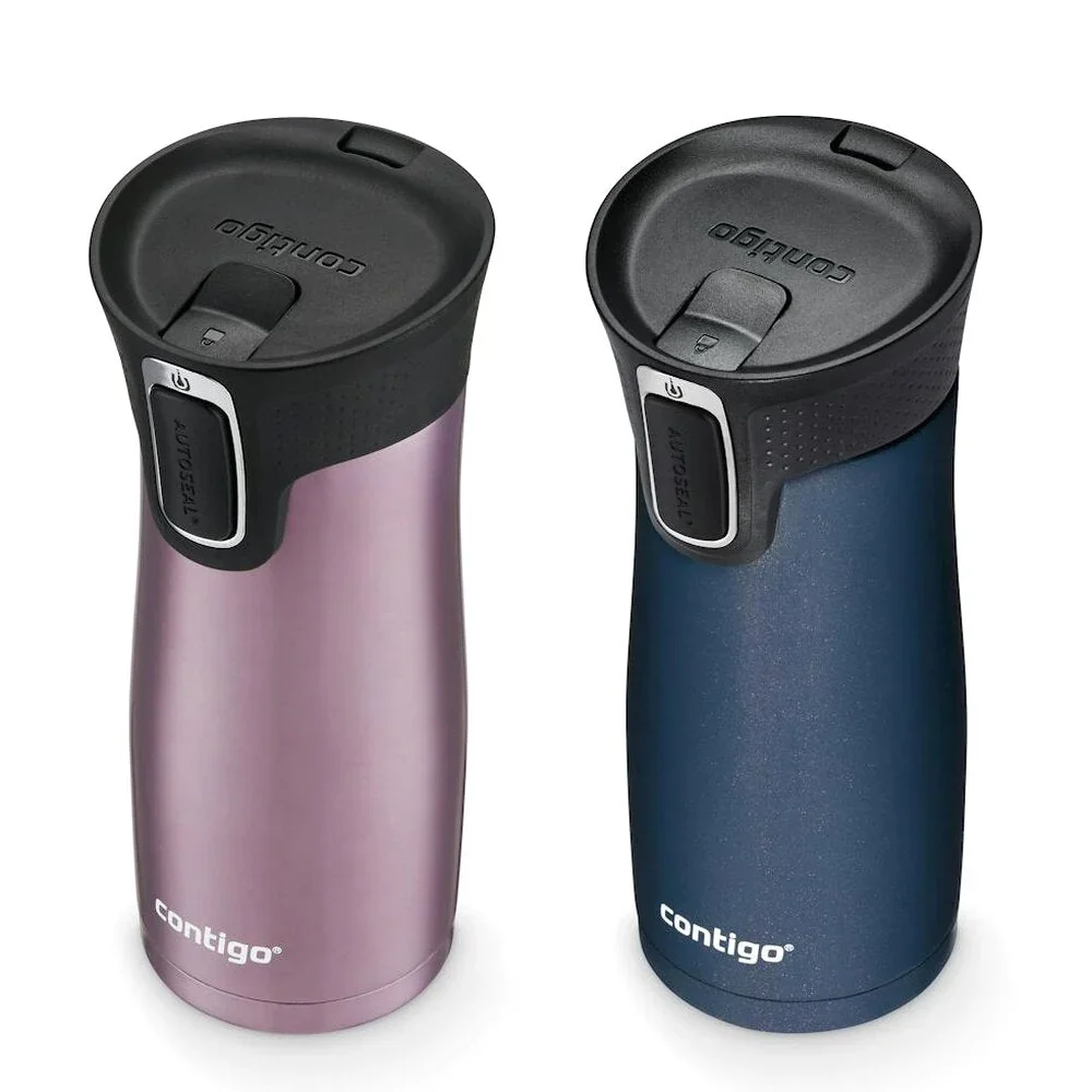 Contigo® West Loop Stainless Steel Travel Mug with AUTOSEAL® Lid, 16 oz - Vervain & Midnight Berry