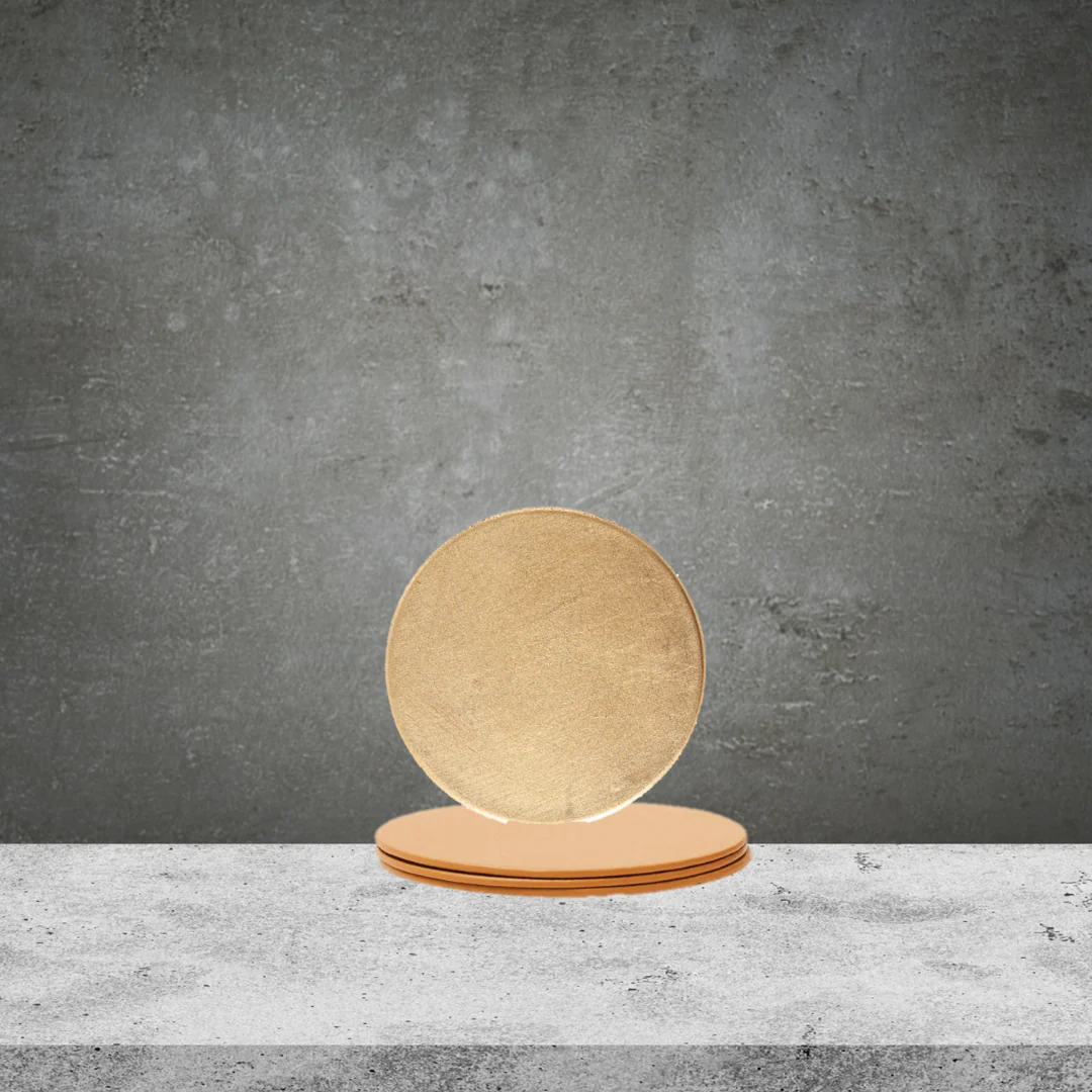 4 Honey Homeware Gold Metallic Coasters