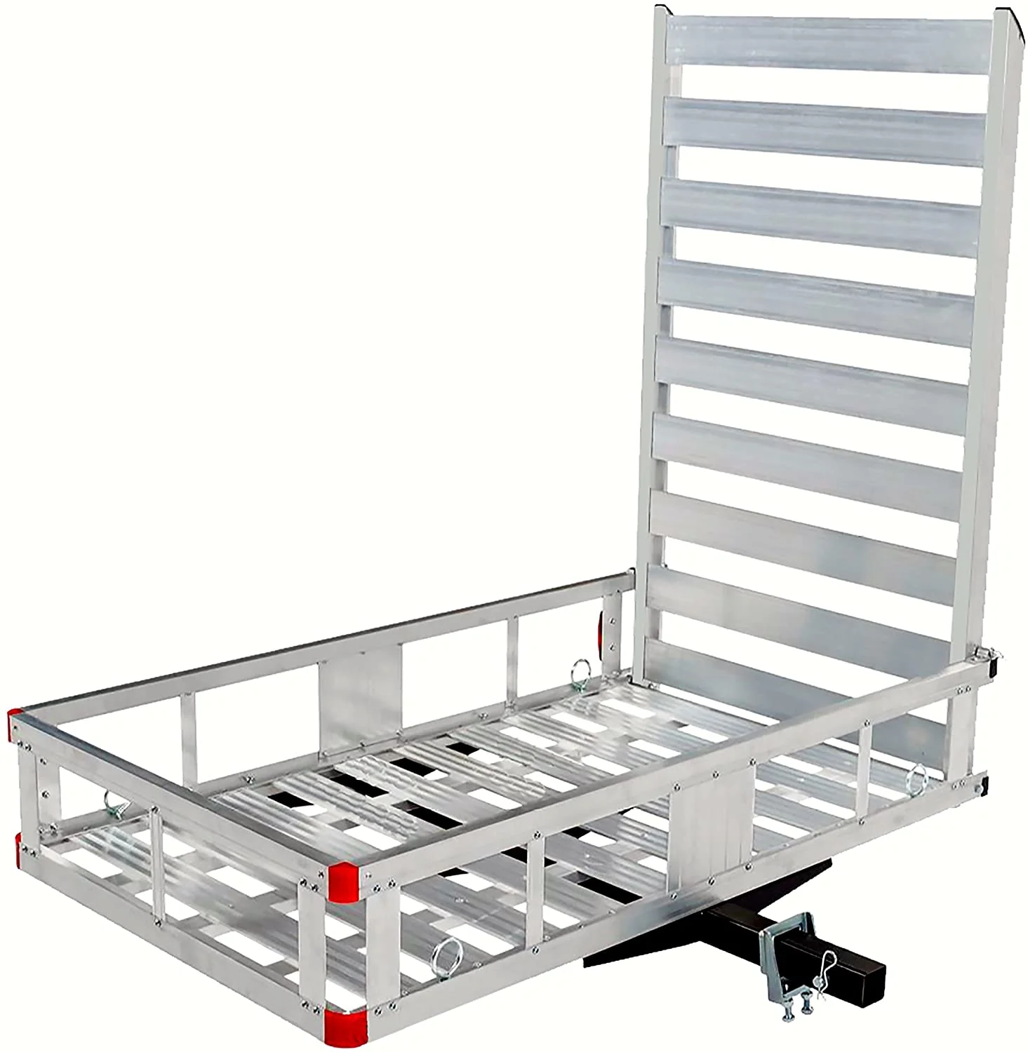 80779 Aluminium bagagedrager voor bevestiging aan de trekhaak met 119 cm oprijplaat, 1 stuk